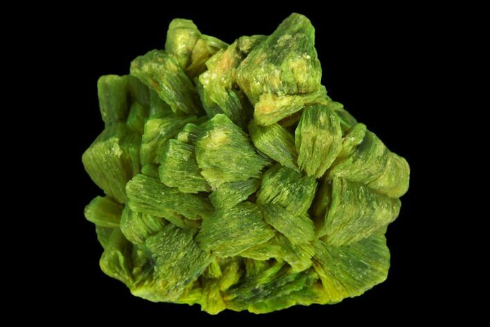Yellow-Green Autunite Crystal Cluster - Hunan, China #132798